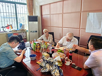 On-site technical exchange with German customers