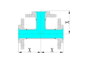 Glass Lined Equal Tee and Cross