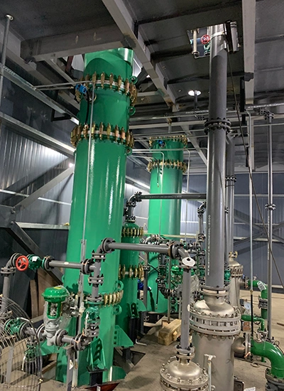 Glass Lined Columns in Operation at Customer Site