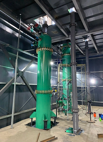 Glass Lined Columns in Operation at Customer Site