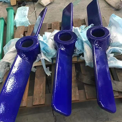 Detachable blade of glass lined agitator