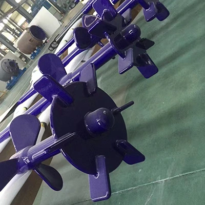 Turbine type glass lined agitator