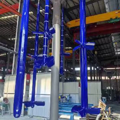 Glass lined combined impeller-paddle agitator