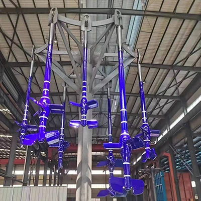 Glass-lined axial-flow agitator with scale