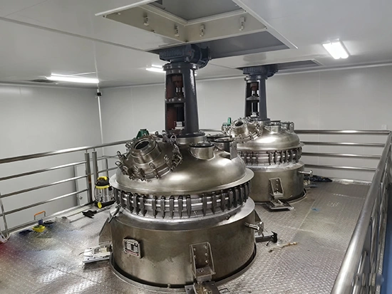 8000L Glass lined reactor with stainless steel cladding