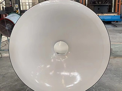 White enamel glass lined reactor cover