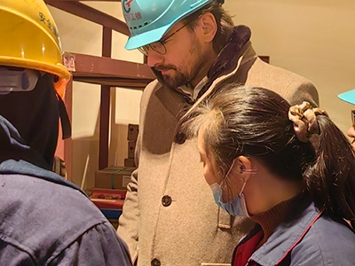 On-site equipment inspection by Dutch customer