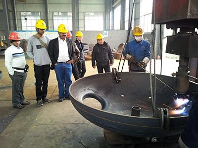 Indian clients visiting our workshops