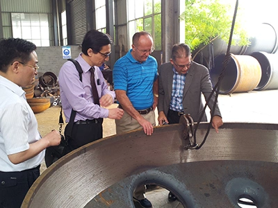 British clients visiting our factories